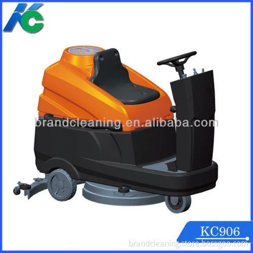 Drive type floor scrubber dryer machine